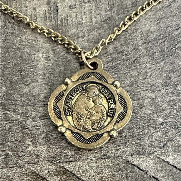 Jewelry - Gold St. Anthony Pendant Necklace